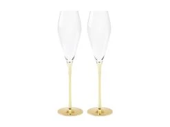 Everleigh Prosecco Glass 250ML Set Of 2 Gold Gift Boxed