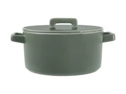 Epicurious Round Casserole 1.3L Sage Gift Boxed