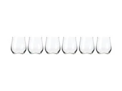 Cosmopolitan Stemless Wine Glass 455ML Set Of 6 Gift Boxed