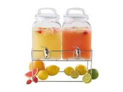 Refresh Double Cube Drink Dispenser With Stand 2X5L Gift Boxed