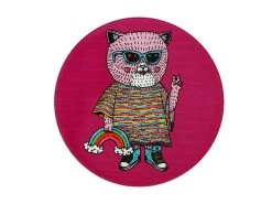 Mulga The Artist Ceramic Round Coaster 10.5cm Cat