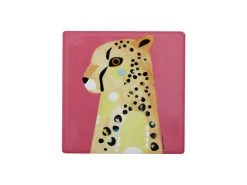 Pete Cromer Wildlife Ceramic Square Coaster 9.5cm Cheetah