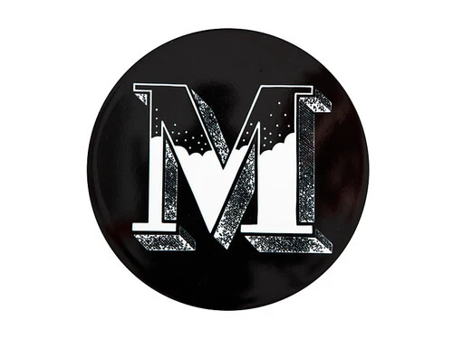 The Letterettes Ceramic Round Coaster 10.5cm M Gift Boxed""