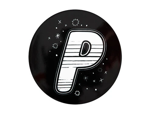 The Letterettes Ceramic Round Coaster 10.5cm P Gift Boxed""