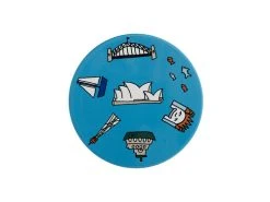Megan McKean Cities Ceramic Round Coaster 10.5cm Sydney