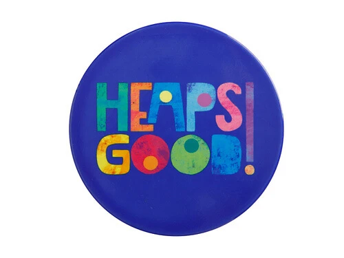 Kasey Rainbow Be Kind Ceramic Coaster 10cm Heaps Good