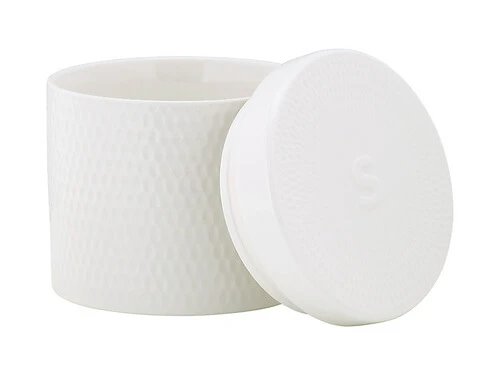White Basics Diamonds Canister 600ML Set Of 3 Gift Boxed - Image 3