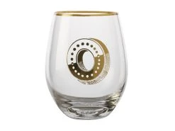 The Letterettes Stemless Glass 500ML O Gift Boxed""