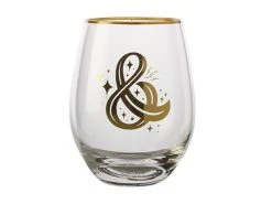 The Letterettes Stemless Glass 500ML & Gift Boxed""