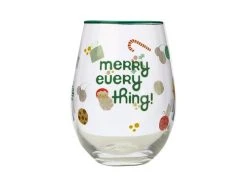 Kasey Rainbow Sparkly Season Stemless Glass 500ML Dark Green Gift Boxed