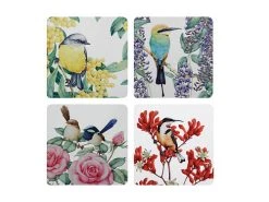 Royal Botanic Gardens - Garden Friends Cork Back Coaster 10.5cm Set Of 4 Gift Boxed