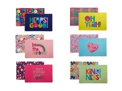 Kasey Rainbow Be Kind Reversible Placemat 43.5x28.5cm 6pc Gift Pack