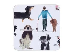 Marc Martin BFF Cork Back Coaster 10.5cm Set Of 4 Gift Boxed