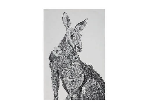 Marini Ferlazzo Tea Towel 50x70cm Kangaroo - Image 2