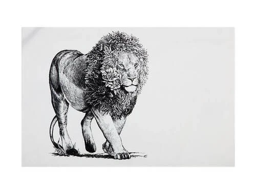 Marini Ferlazzo Tea Towel 50x70cm African Lion