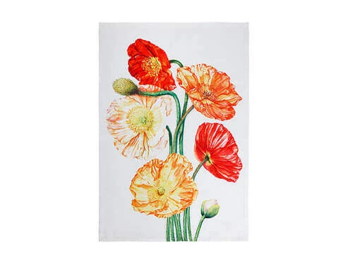 Katherine Castle Floriade Tea Towel 50x70cm Poppies - Image 2