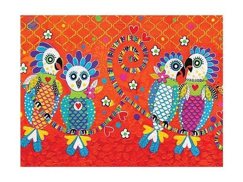 Love Hearts Tea Towel 50x70cm Fan Club