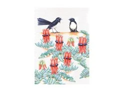 Royal Botanic Gardens Victoria Garden Friends Tea Towel 50x70cm Willy Wagtail