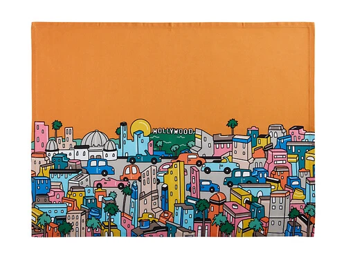 Megan McKean Cities Tea Towel 50x70cm Los Angeles