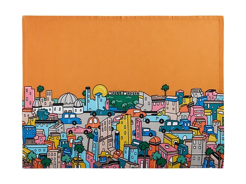 Megan McKean Cities Tea Towel 50x70cm Los Angeles - Image 3