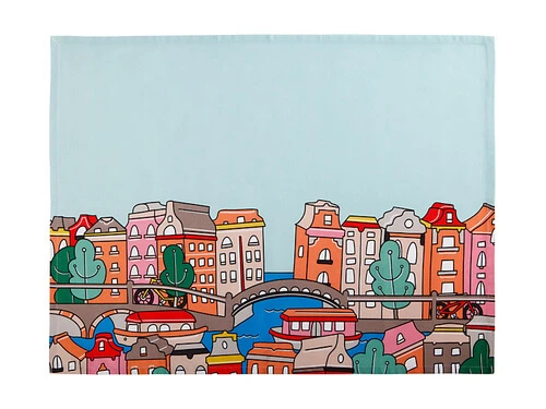 Megan McKean Cities Tea Towel 50x70cm Amsterdam