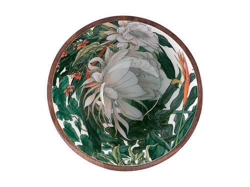 The Blck Pen Night Garden Footed Bowl Enamel Finish 24x14cm - Image 2