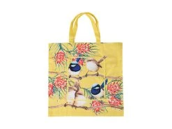 Katherine Castle Bird Talk Tote Bag 40x40cm Superb Fairy-wrens