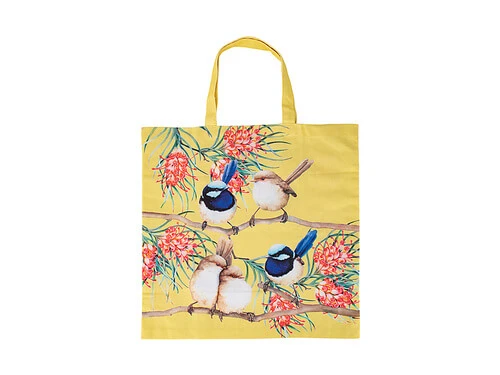 Katherine Castle Bird Talk Tote Bag 40x40cm Superb Fairy-wrens - Image 2