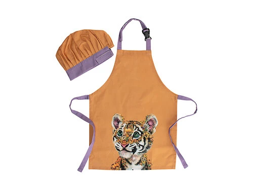 Marini Ferlazzo Wild Planet Kids Apron & Hat Set Tiger