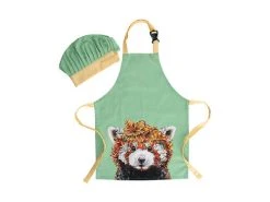 Marini Ferlazzo Wild Planet Kids Apron & Hat Set Red Panda