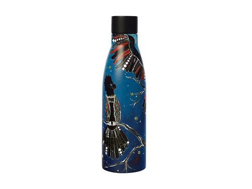 Melanie Hava Jugaig-Bana-Wabu Double Wall Insulated Bottle 500ML Black Cockatoos
