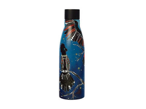 Melanie Hava Jugaig-Bana-Wabu Double Wall Insulated Bottle 500ML Black Cockatoos - Image 2