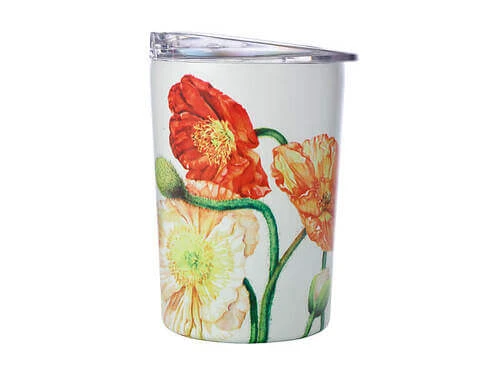 Katherine Castle Floriade Double Wall Insulated Cup 360ML Poppies - Image 2