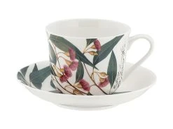 Royal Botanic Gardens Australian Botanics Breakfast Cup & Saucer 450ML Flowering Gum Gift Boxed