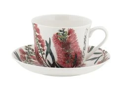 Royal Botanic Gardens Australian Botanics Breakfast Cup & Saucer 450ML Bottlebrush Gift Boxed