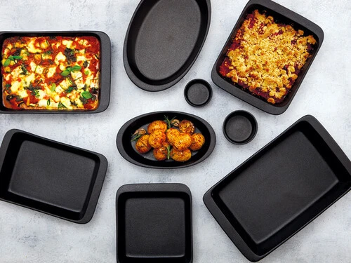 Caviar Rectangular Baker 35.5x22cm Black - Image 2