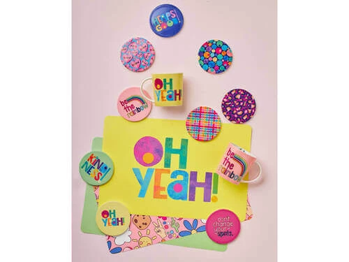 Kasey Rainbow Be Kind Ceramic Coaster 10cm Heaps Good - Image 2