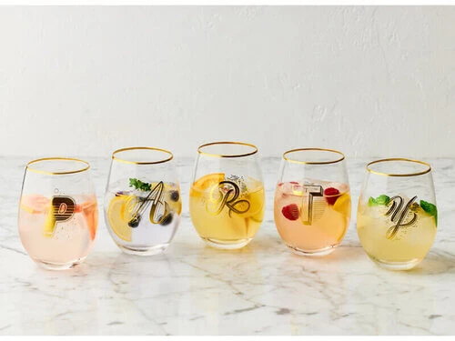 The Letterettes Stemless Glass 500ML P Gift Boxed"" - Image 2