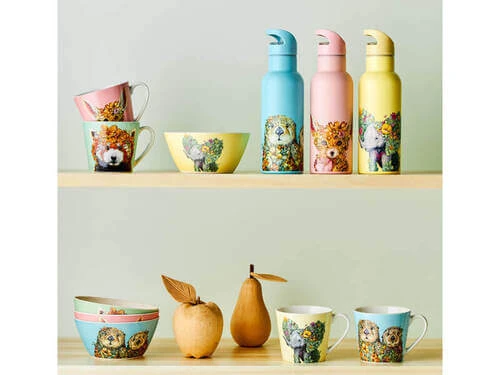 Marini Ferlazzo Wild Planet Double Wall Insulated Bottle 500ML Sea Otters - Image 2