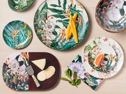 The Blck Pen Night Garden Footed Bowl Enamel Finish 24x14cm - Image 3