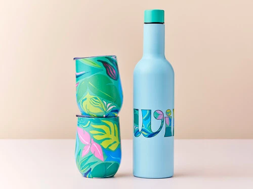 Kasey Rainbow Be Fierce Double Wall Insulated Wine Set Wild 3pc Gift Boxed - Image 2