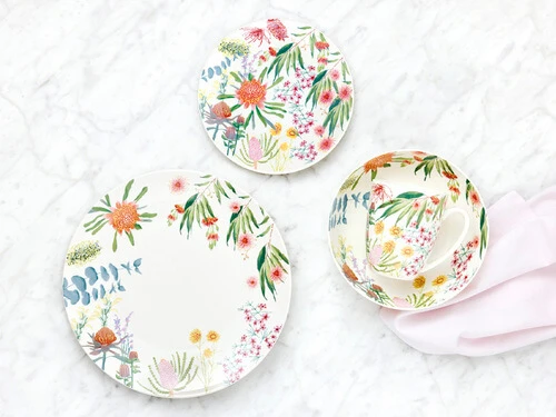 Royal Botanic Gardens Native Blooms Coupe Side Plate 19cm - Image 2